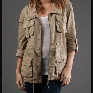 Joie Harlow Field Utility Jacket Khaki